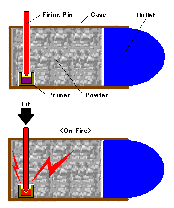 Schematic of a Pinfire Cartridge