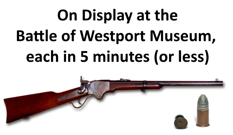 Artifacts on Display at the Battle of Westport Exhibit