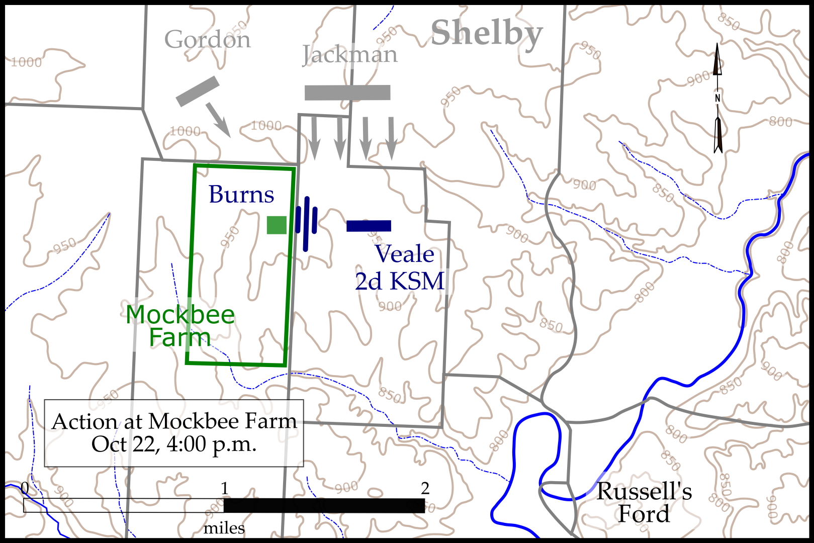 Action at Mockbee Farm Oct 22, 1864, 4:00 p.m.