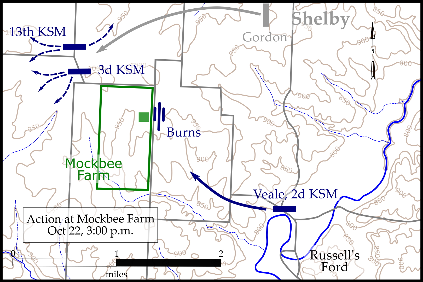 Action at Mockbee Farm Oct 22, 1864, 3:00 p.m.