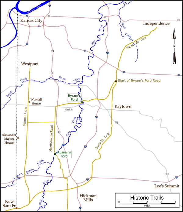 Regional Map of Historic Trails in Kansas City Regional Map of Historic Trails in Kansas City