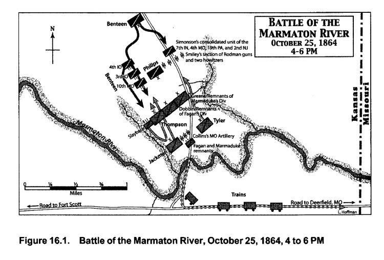 Map of Marmaton River Battlefield (Kyle Sinisi)