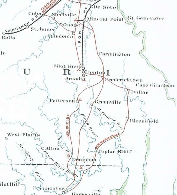 Southeastern Missouri from OR Atlas Plate 47, Map 1