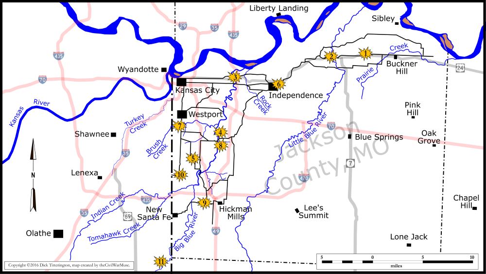 Battle of Westport Overview Map