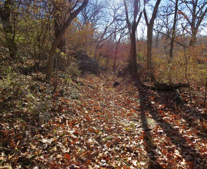 Historic Byram's Ford Road east of Hardesty