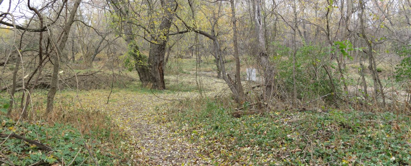 Sign marking the location of Byram's Ford on the Big Blue River