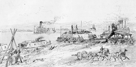 Building the ironclad gunboats in Carondelet, Missouri