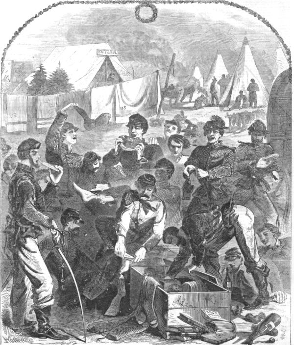 Christmas in camp from Harper's Weekly