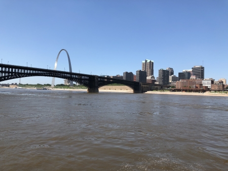 The Eads Bridge in St. Louis, Missouri