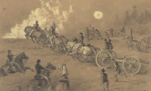 Going into Action by Edwin Forbes