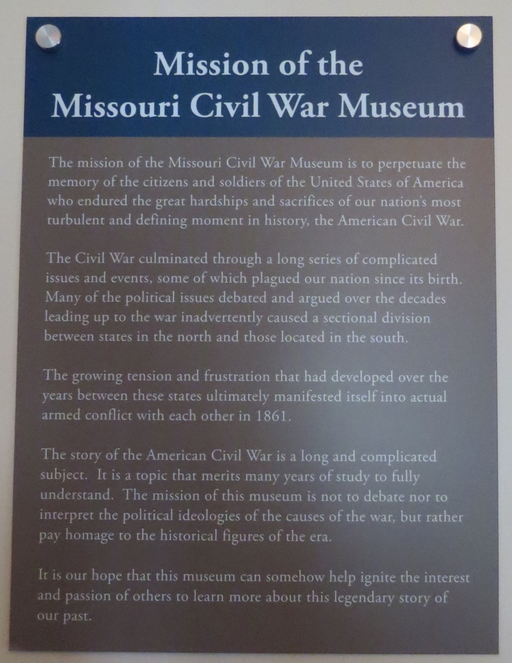 Mission of the Missouri Civil War Museum