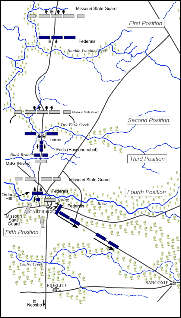 Carthage Battlefield Map