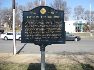 Battle of the Big Blue Historical Marker
