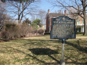 Bent & Ward Houses Historical Marker