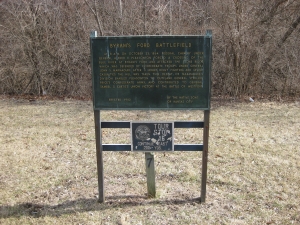 Byram's Ford Battlefield Historical Marker