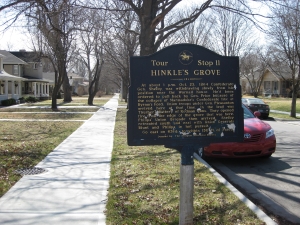 Hinkle's Grove Historical Marker 