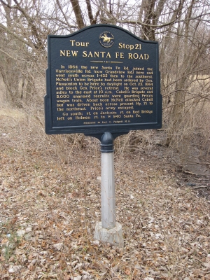 New Santa Fe Road Historical Marker