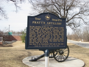 Pratt's Artillery Historical Marker